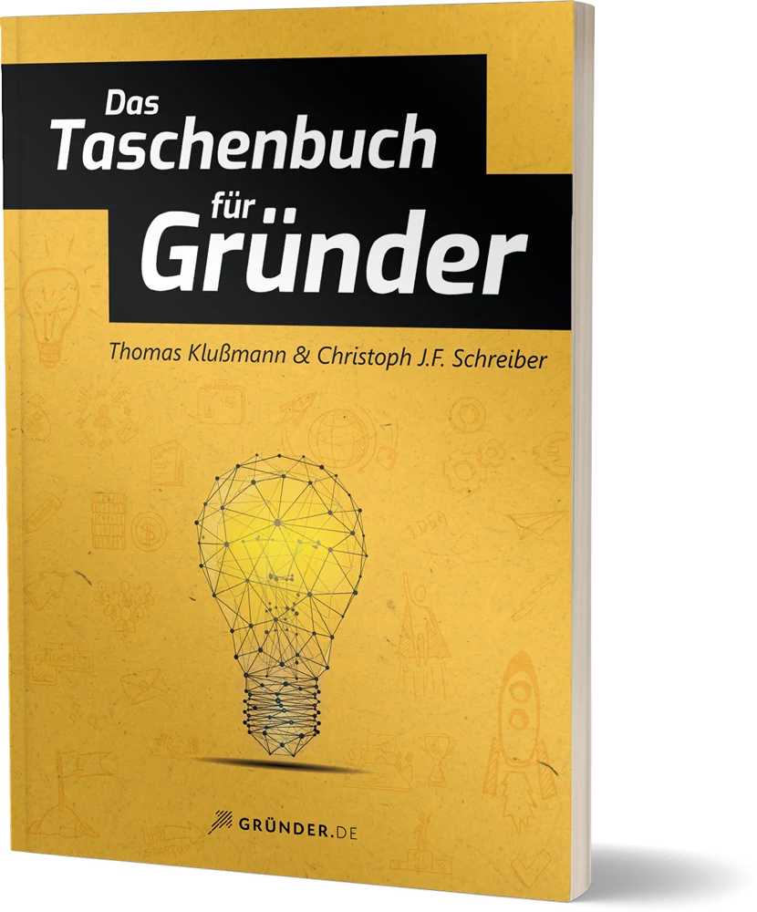 Das Taschenbuch für Gründer als einzelnes Buchmockup