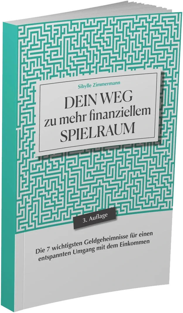 Buchmockup „Dein Weg zu mehr finanziellem Spielraum“