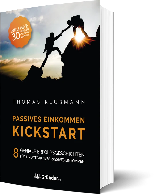 Passives Einkommen: Kickstart als einzelnes Buchmockup