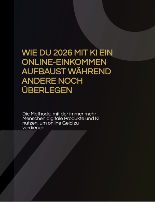 Cover von Wie du 2026 mit KI ein Online-Einkommen aufbaust